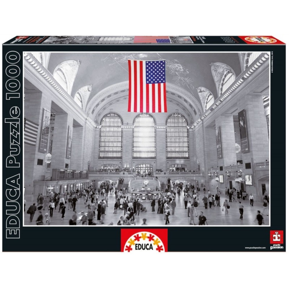 NIP EDUCA PUZZLE 1000 Grand Central Station New York 68x48 cm  Made In Spain